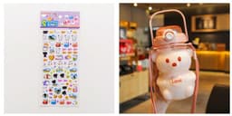 image-Internet Celebrity Bear Water Summer Student Cute Personality Double Drink Large Capacity Plastic Cup With Straw