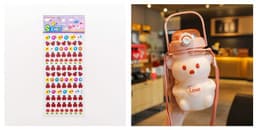 image-Internet Celebrity Bear Water Summer Student Cute Personality Double Drink Large Capacity Plastic Cup With Straw