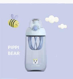 image-Children's Water Cup Plastic Anti-fall Portable Water Bottle