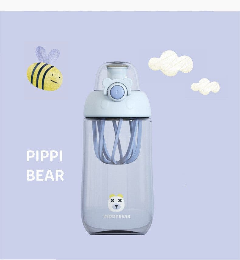 image-Children's Water Cup Plastic Anti-fall Portable Water Bottle