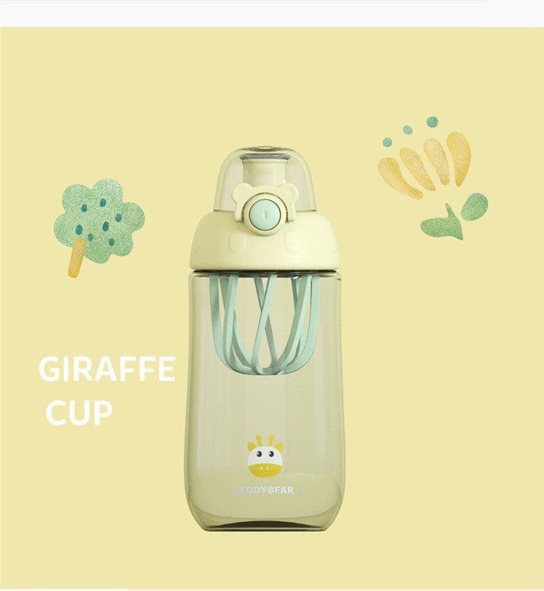 image-Children's Water Cup Plastic Anti-fall Portable Water Bottle