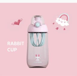 image-Children's Water Cup Plastic Anti-fall Portable Water Bottle
