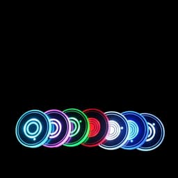 image-Colorful Luminous Water Cup Pad