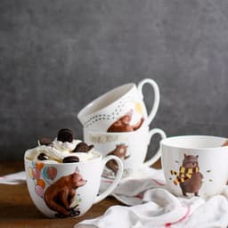 image-Bone China Mug Ice Cream Cup Large Noodle Cup Water Cup