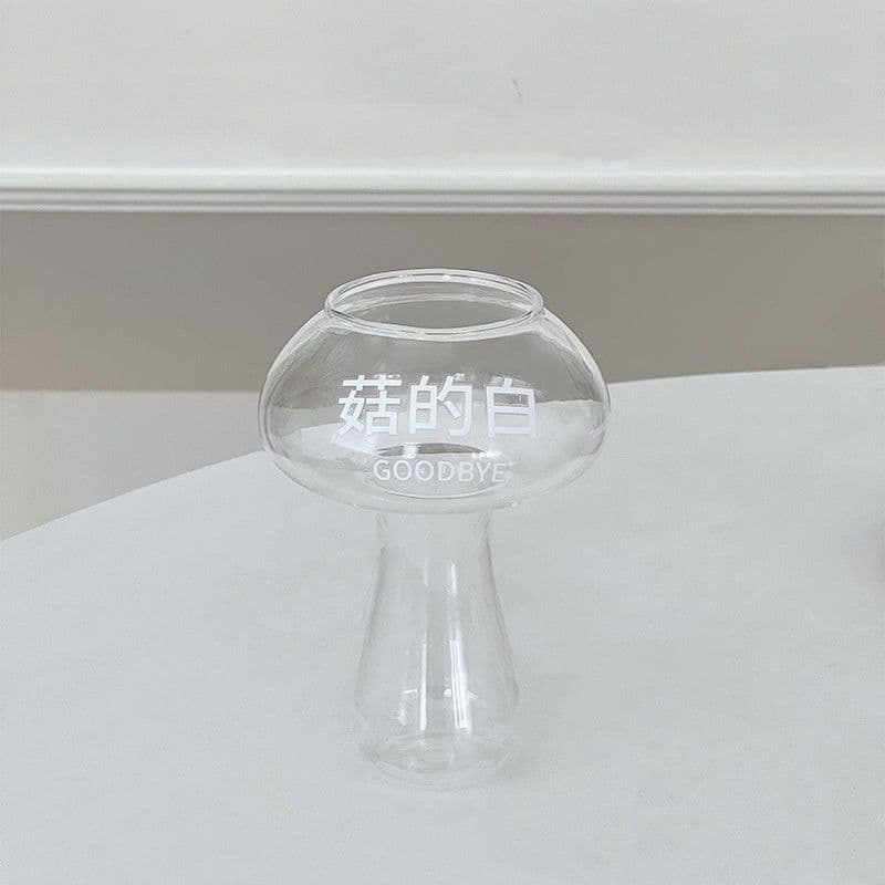 image-Creative Funny Internet Celebrity Water Cup Printed Mushroom Cup Glass Cup