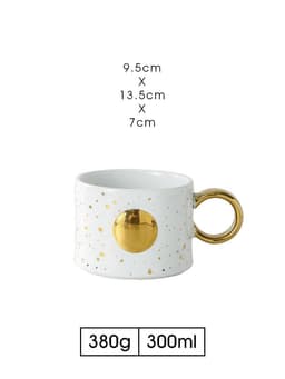 image-Empty Cup Couple Pair Cup Mug Ceramic Water Cup Drinking Cup Home Milk Coffee Cup