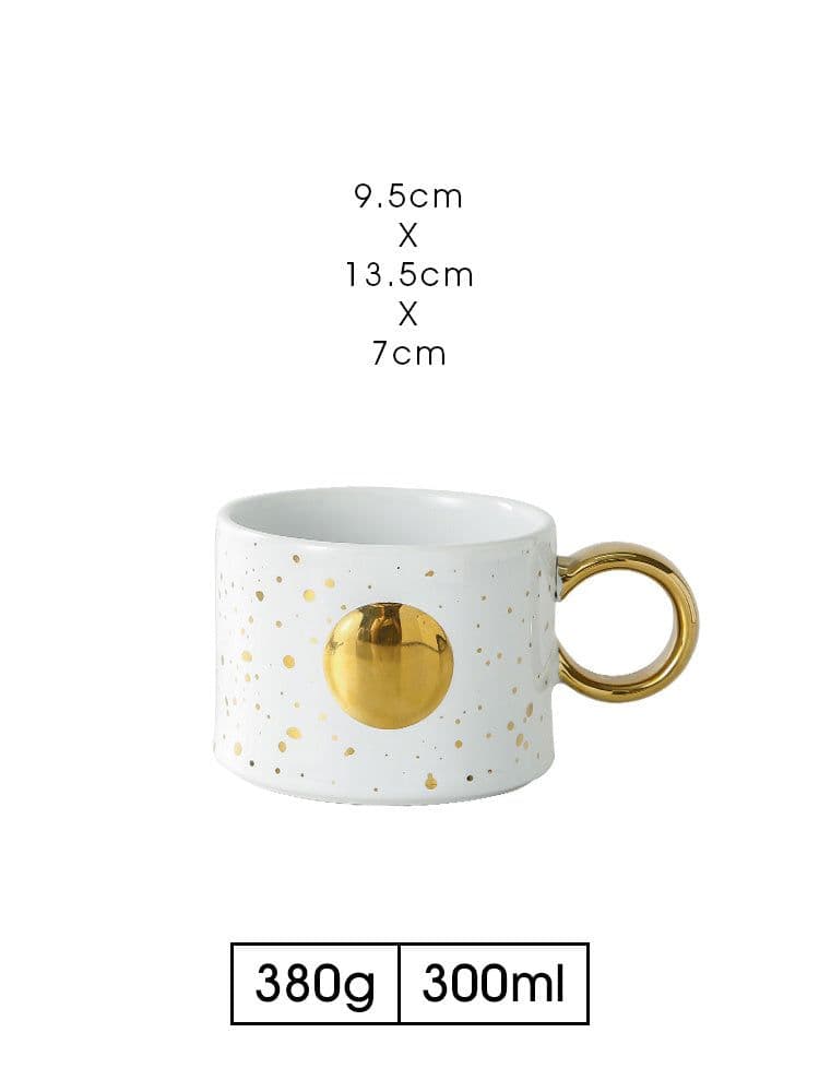 image-Empty Cup Couple Pair Cup Mug Ceramic Water Cup Drinking Cup Home Milk Coffee Cup