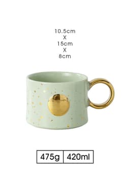 image-Empty Cup Couple Pair Cup Mug Ceramic Water Cup Drinking Cup Home Milk Coffee Cup