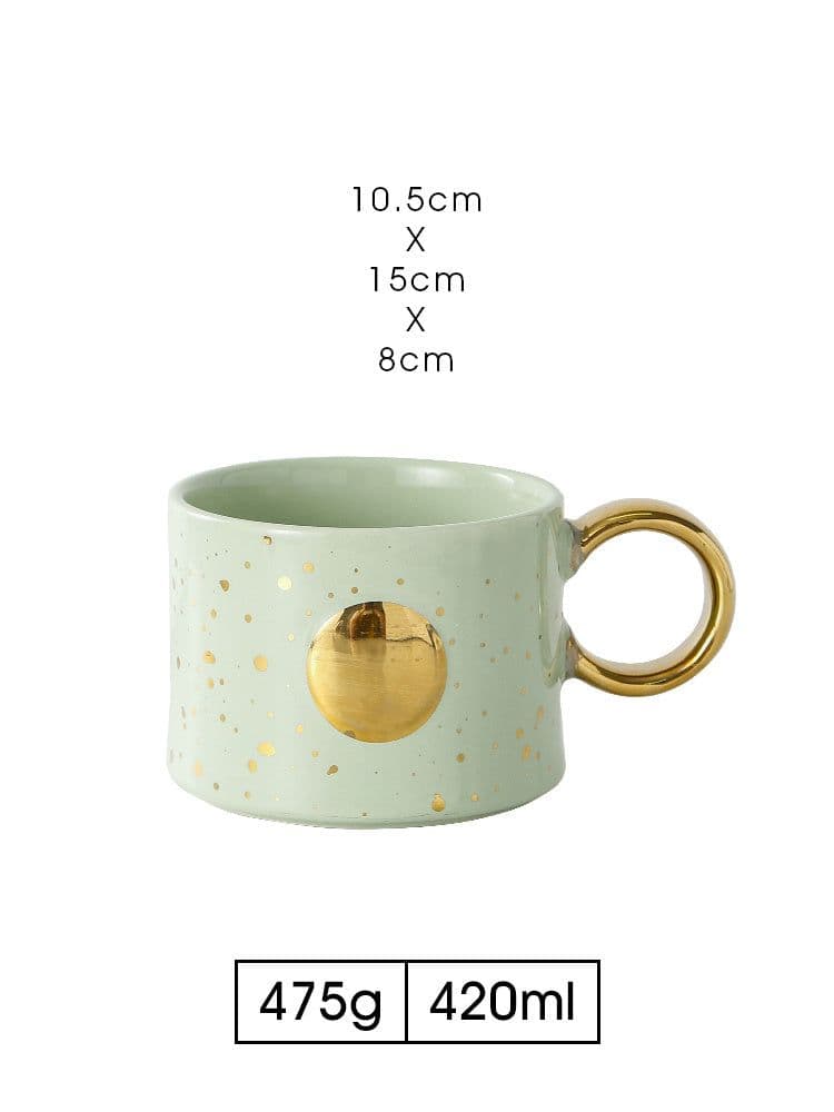 image-Empty Cup Couple Pair Cup Mug Ceramic Water Cup Drinking Cup Home Milk Coffee Cup