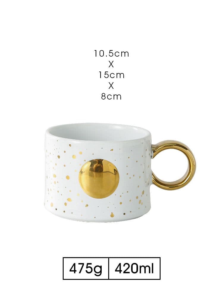 image-Empty Cup Couple Pair Cup Mug Ceramic Water Cup Drinking Cup Home Milk Coffee Cup
