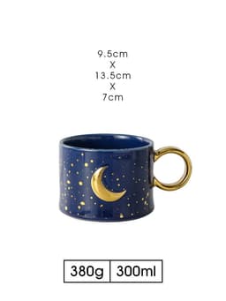 image-Empty Cup Couple Pair Cup Mug Ceramic Water Cup Drinking Cup Home Milk Coffee Cup