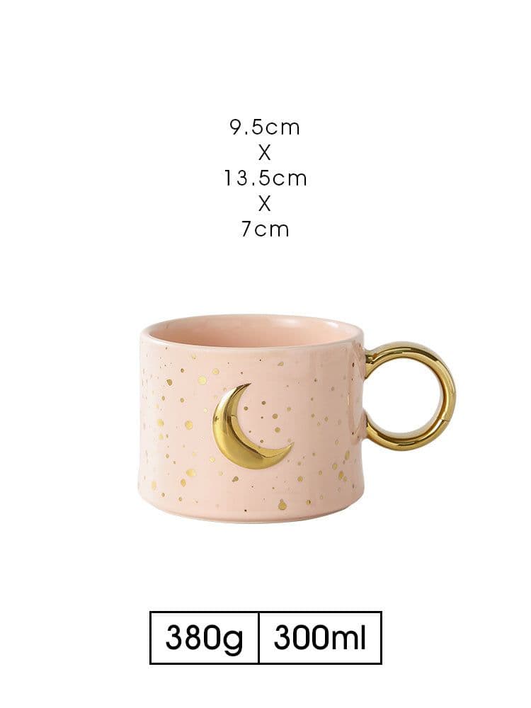 image-Empty Cup Couple Pair Cup Mug Ceramic Water Cup Drinking Cup Home Milk Coffee Cup