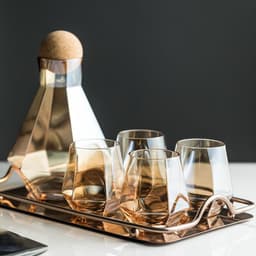 image-Cold Water Bottle Large Capacity Glass Water Bottle Water Cup Set