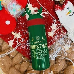 image-Christmas Vacuum Cup Water Cup Elk Christmas Eve Gift