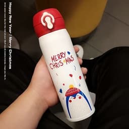 image-Christmas Vacuum Cup Water Cup Elk Christmas Eve Gift
