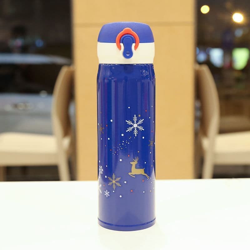 image-Christmas Vacuum Cup Water Cup Elk Christmas Eve Gift