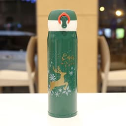 image-Christmas Vacuum Cup Water Cup Elk Christmas Eve Gift