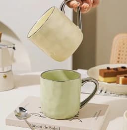 image-Household Drinking Ceramic Couple Water Cup Oat Cup Breakfast Cup Coffee Cup Mug