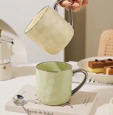 image-Household Drinking Ceramic Couple Water Cup Oat Cup Breakfast Cup Coffee Cup Mug
