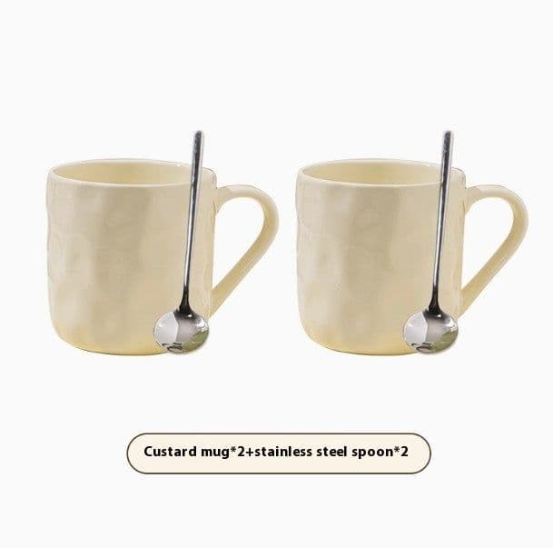 image-Household Drinking Ceramic Couple Water Cup Oat Cup Breakfast Cup Coffee Cup Mug