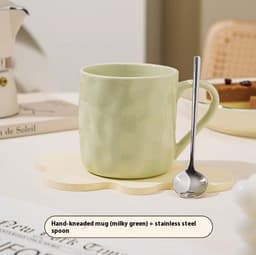 image-Household Drinking Ceramic Couple Water Cup Oat Cup Breakfast Cup Coffee Cup Mug