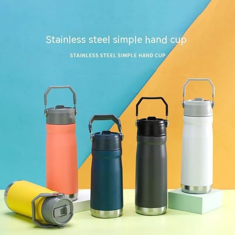 image-Stainless Steel Vacuum Cup Portable Vehicle-mounted Water Cup
