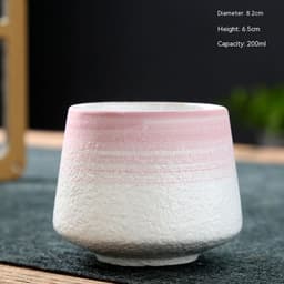 image-Ceramic Cup Retro Stoneware Coffee Cup Household Drinking Water Single Cup Stove Tea Cup