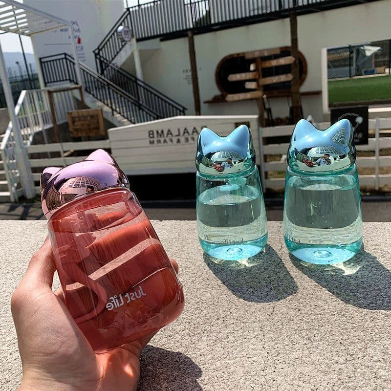 image-Silicone Rope Plastic Cup Drop-resistant Student Water Cup