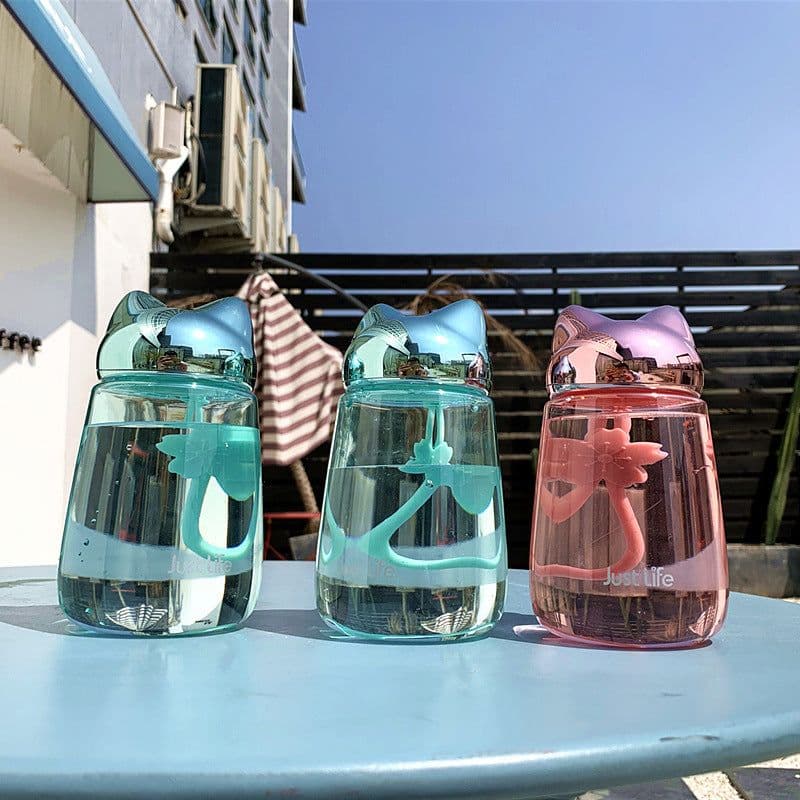 image-Silicone Rope Plastic Cup Drop-resistant Student Water Cup