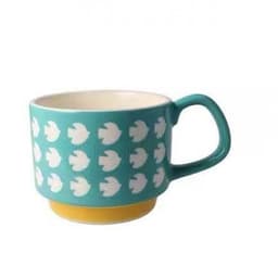 image-Ceramic Color Retro Underglaze Flower Nordic Coffee Cup Water Cup Stacked Cup Milk Cup