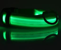 image-Nylon LED Pet Dog Luminous Collar Night Safety Flashing Glow in Dark Dog Cat Leash Adjustable Pet Supplies