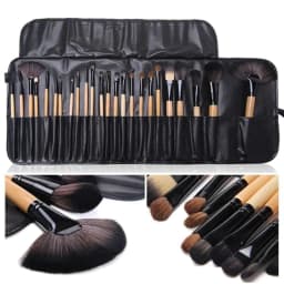 image-Gift Bag Of 24 Pcs Makeup Brush Sets Professional Cosmetics Brushes Eyebrow Powder Foundation Shadows Pinceaux Make Up Tools