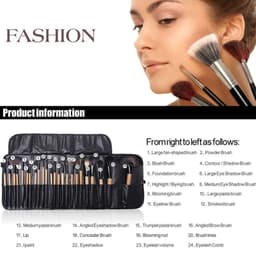 image-Gift Bag Of 24 Pcs Makeup Brush Sets Professional Cosmetics Brushes Eyebrow Powder Foundation Shadows Pinceaux Make Up Tools