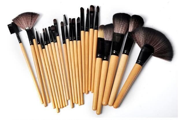 image-Gift Bag Of 24 Pcs Makeup Brush Sets Professional Cosmetics Brushes Eyebrow Powder Foundation Shadows Pinceaux Make Up Tools