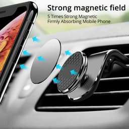 image-Magnetic Car Phone Holder Air Vent Magnet Mount Smartphone Phone Holder Car Rotation Bracket