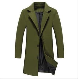 image-Autumn And Winter New Mens Solid Color Casual Business Woolen Coats