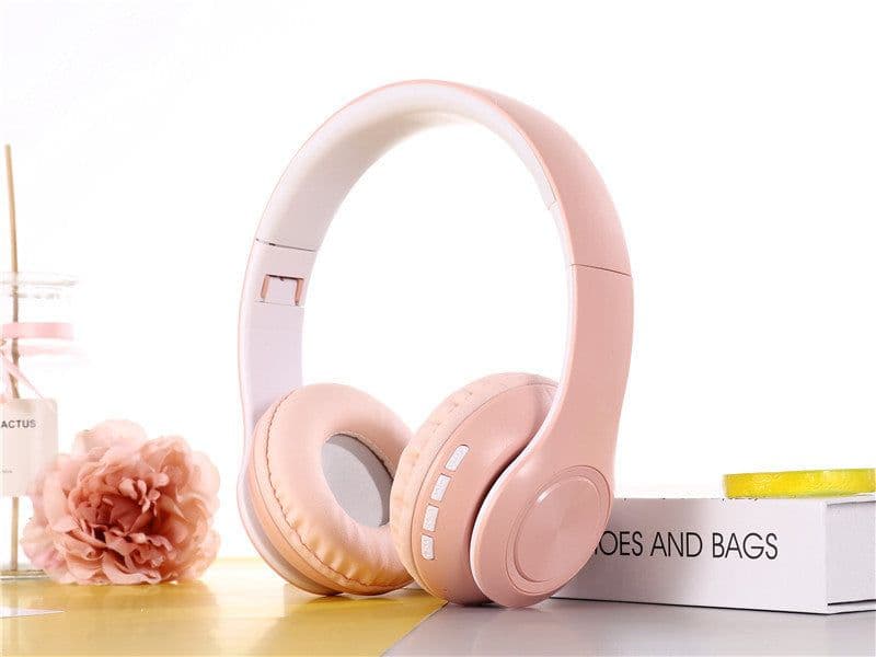 image-HIFI Wireless Headphones Bluetooth Stereo Headset Music Headset FM SD Card Sport Headphone With Mic For PC