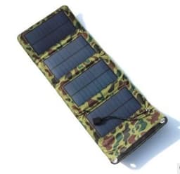 image-Outdoor 8W folding solar charger Direct charging collapsible solar package Off-road emergency mobile power supply