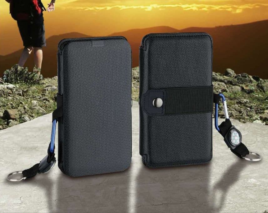 image-Outdoor 8W folding solar charger Direct charging collapsible solar package Off-road emergency mobile power supply