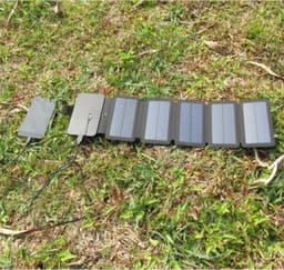 image-Outdoor 8W folding solar charger Direct charging collapsible solar package Off-road emergency mobile power supply