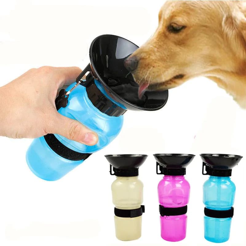 image-Pet Dog Drinking Water Bottle Sports Squeeze Type Puppy Cat Portable Travel Outdoor Feed Bowl Drinking Water Jug Cup Dispenser