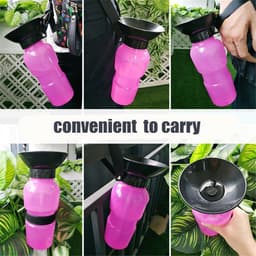 image-Pet Dog Drinking Water Bottle Sports Squeeze Type Puppy Cat Portable Travel Outdoor Feed Bowl Drinking Water Jug Cup Dispenser