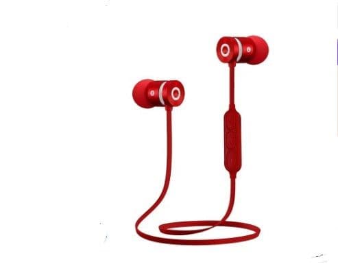 image-Metal magnetic sports Bluetooth headset wireless In-ear neck-mounted music headset gift