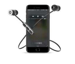 image-Metal magnetic sports Bluetooth headset wireless In-ear neck-mounted music headset gift