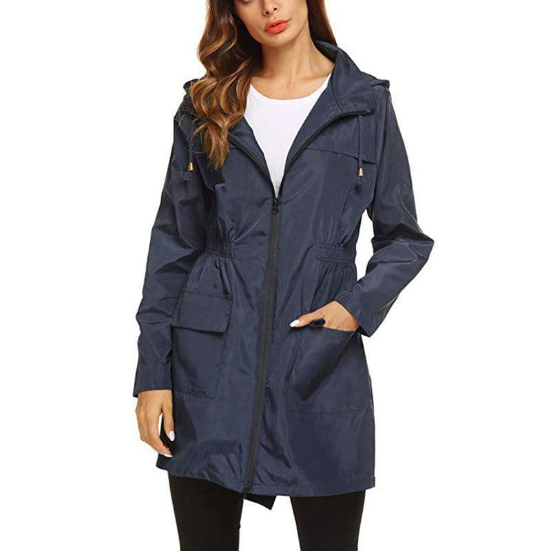 image-Waterproof Light Raincoat Hooded Windbreaker Mountaineering Jacket Women's Jacket