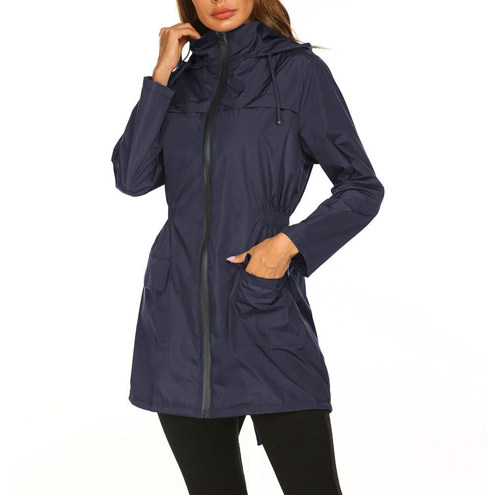 image-Waterproof Light Raincoat Hooded Windbreaker Mountaineering Jacket Women's Jacket
