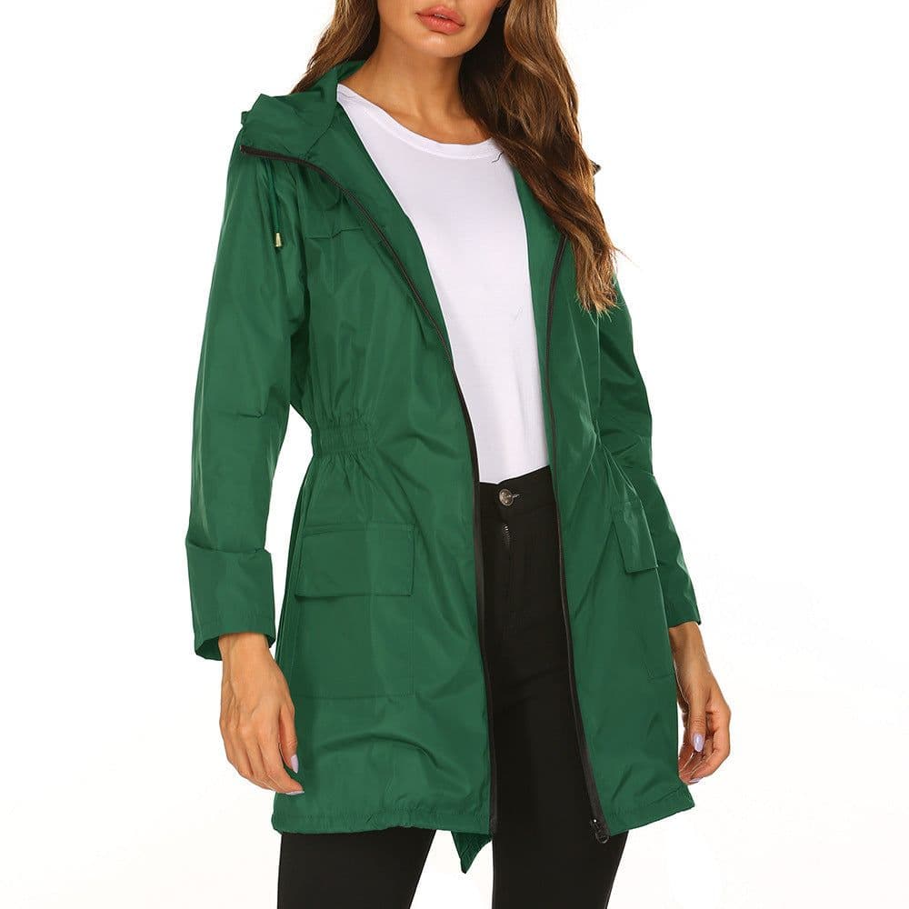 image-Waterproof Light Raincoat Hooded Windbreaker Mountaineering Jacket Women's Jacket
