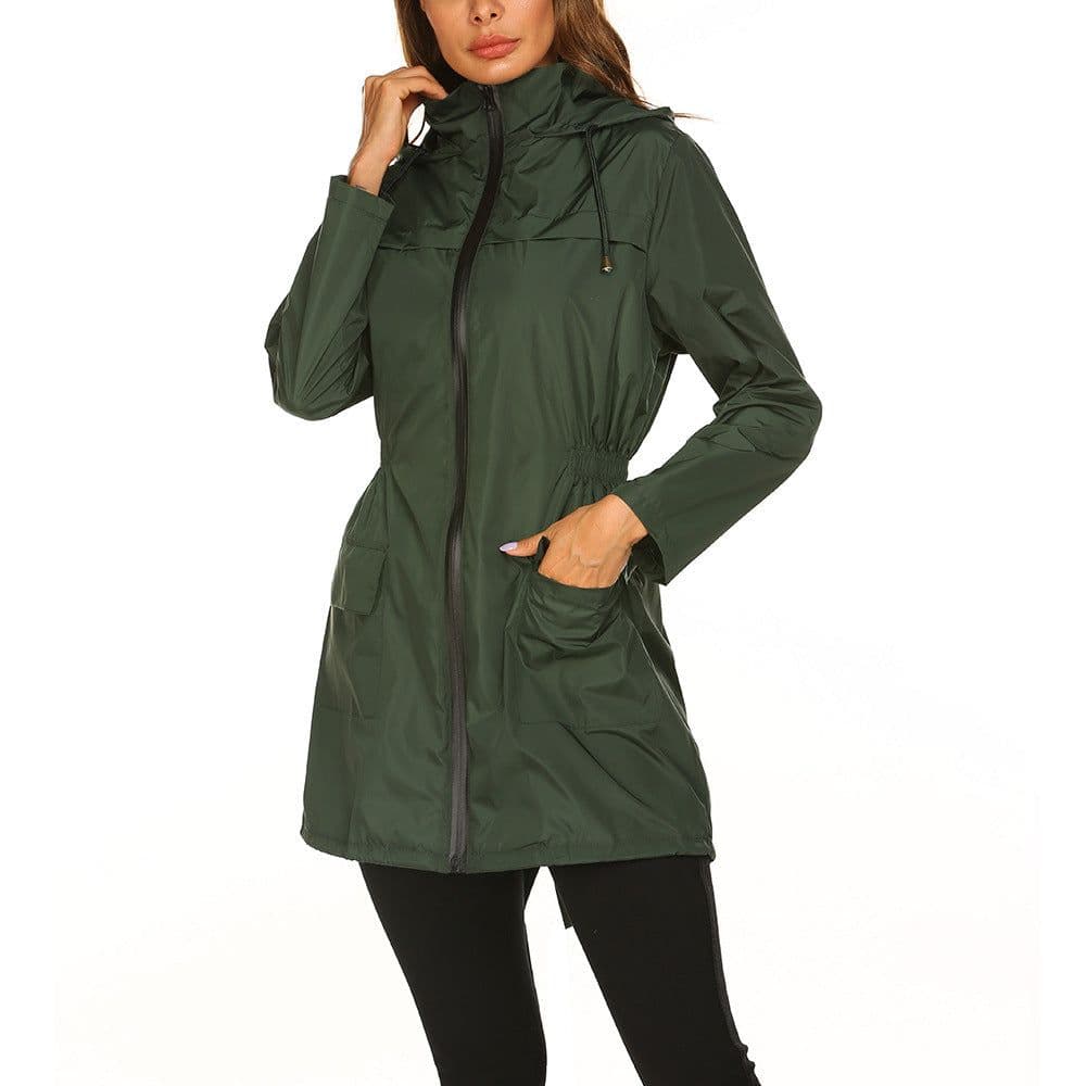image-Waterproof Light Raincoat Hooded Windbreaker Mountaineering Jacket Women's Jacket