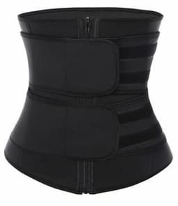 image-Double Waist Belt Waist Trainer Steel Bone Corset Waist Trainer Neoprene Corset