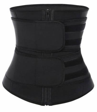 image-Double Waist Belt Waist Trainer Steel Bone Corset Waist Trainer Neoprene Corset